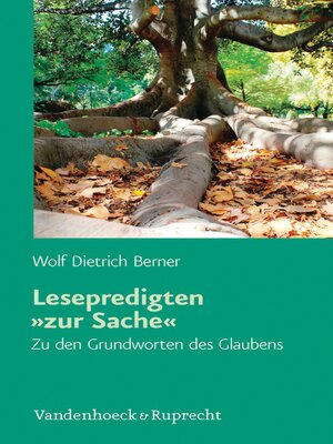 cover image of Lesepredigten »zur Sache«